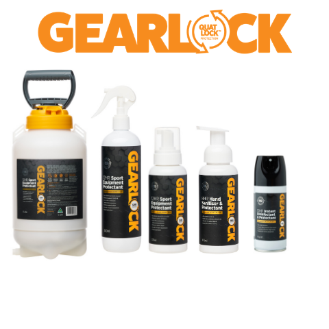 GEARLOCK SPORTS EQUIPMENT DISINFECTANT &amp; HAND SANITISERS