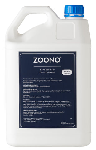 ZOONO HAND SANITISER AND PROTECTANT