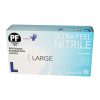 ULTRA FEEL NITRILE GLOVES - MEDICAL BLUE DISPOSABLE POWDER FREE (BOX 100)