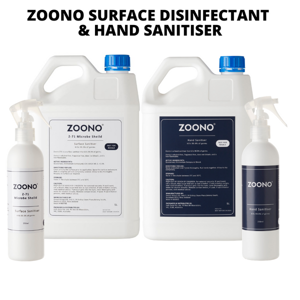 ZOONO SURFACE AND HAND PRODUCTS