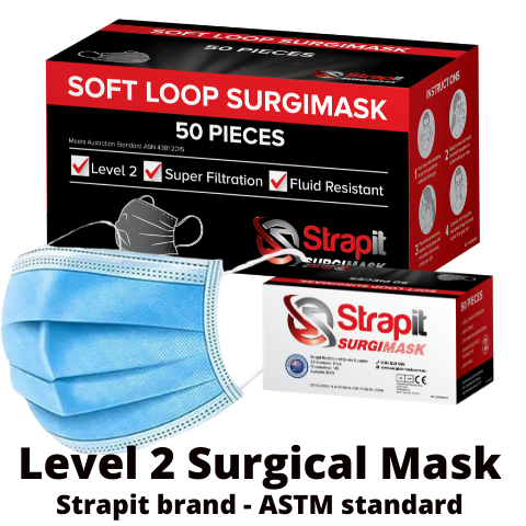 Level 2 (ASTM) Surgical Mask - Ear Loops - ASTM STANDARD